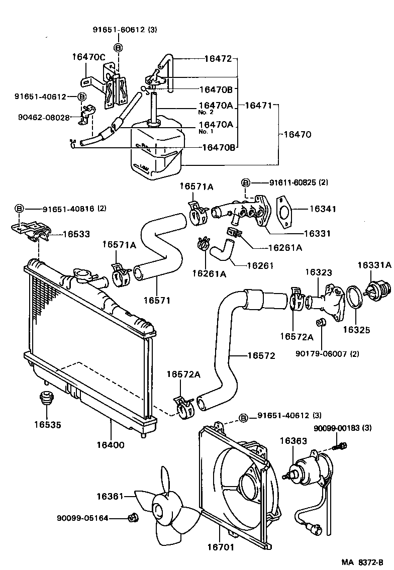  CELICA |  RADIATOR WATER OUTLET