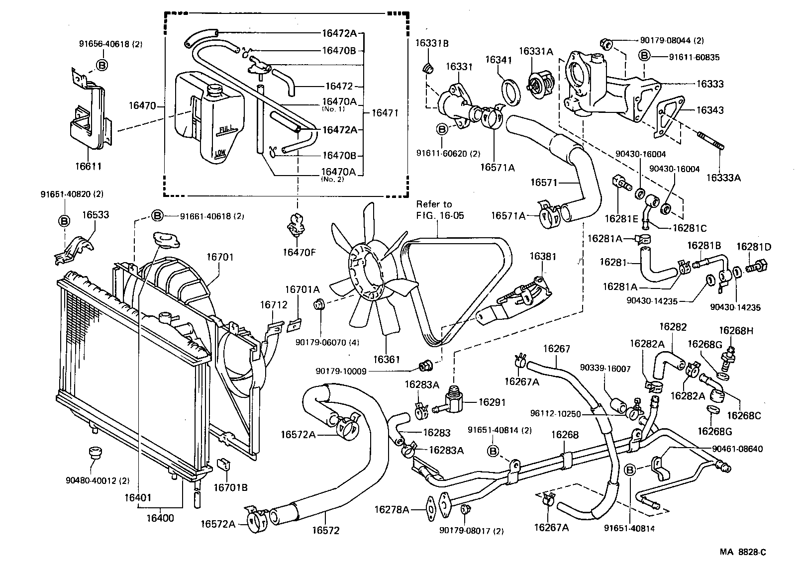  SUPRA |  RADIATOR WATER OUTLET