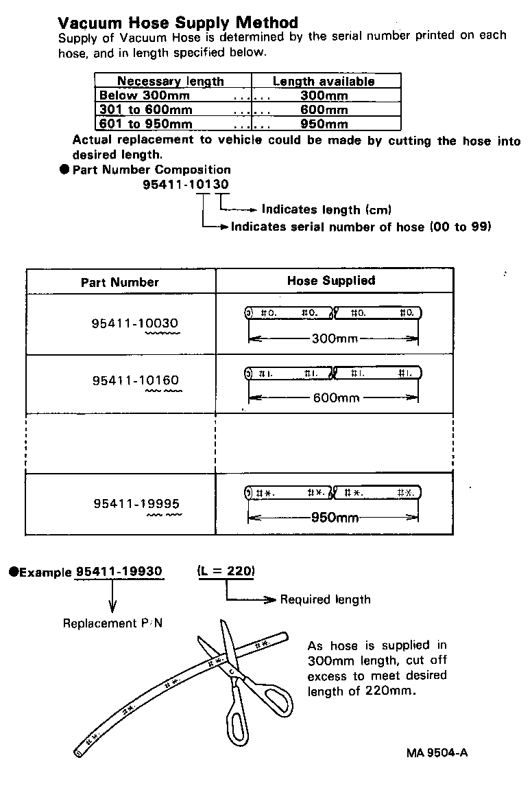  COROLLA SED LB |  VACUUM PIPING