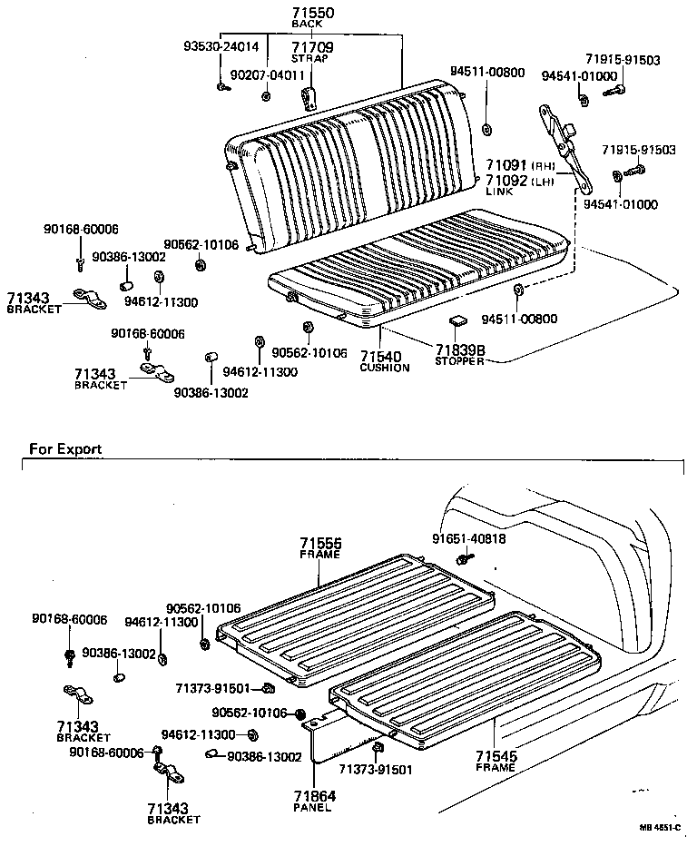  CROWN |  REAR SEAT SEAT TRACK