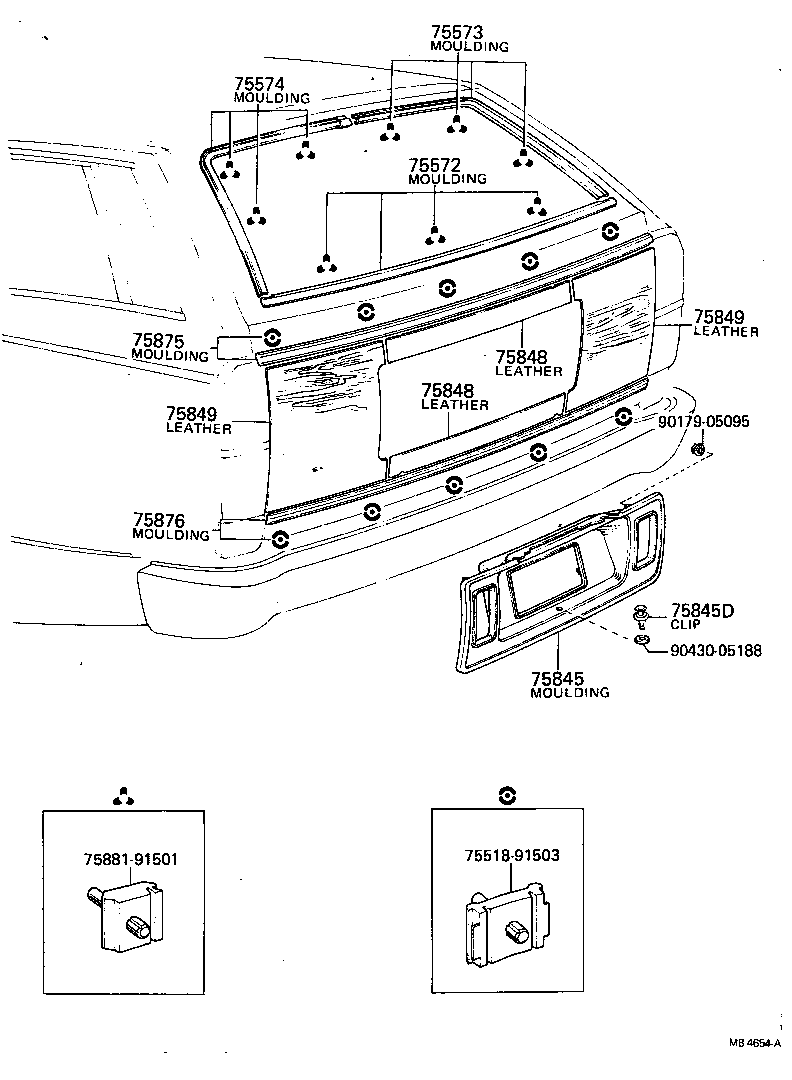  CROWN |  REAR MOULDING