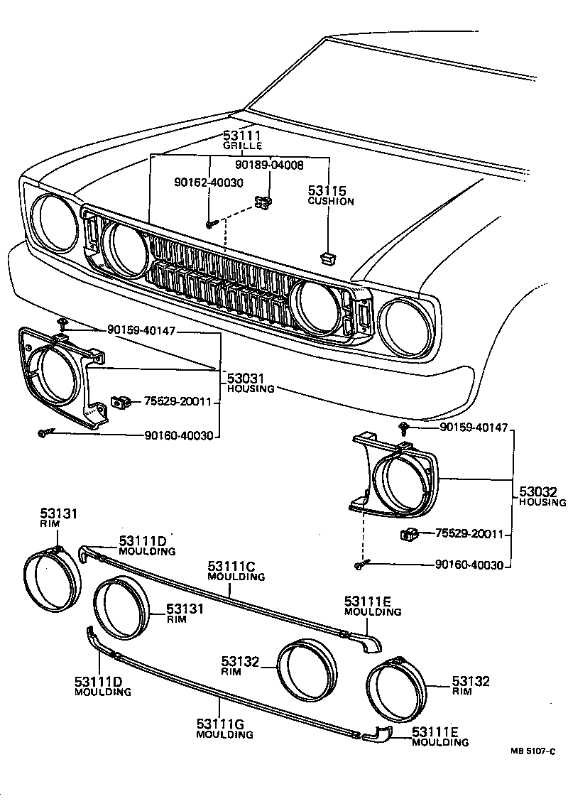  CARINA |  RADIATOR GRILLE