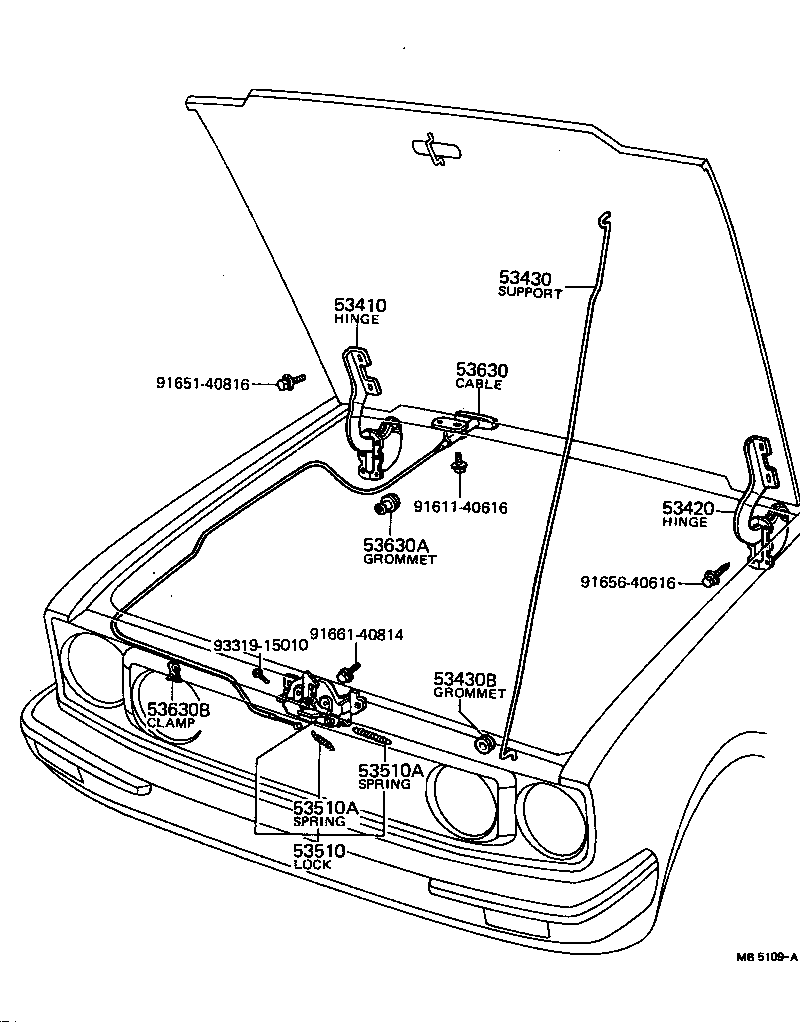  CARINA |  HOOD LOCK HINGE