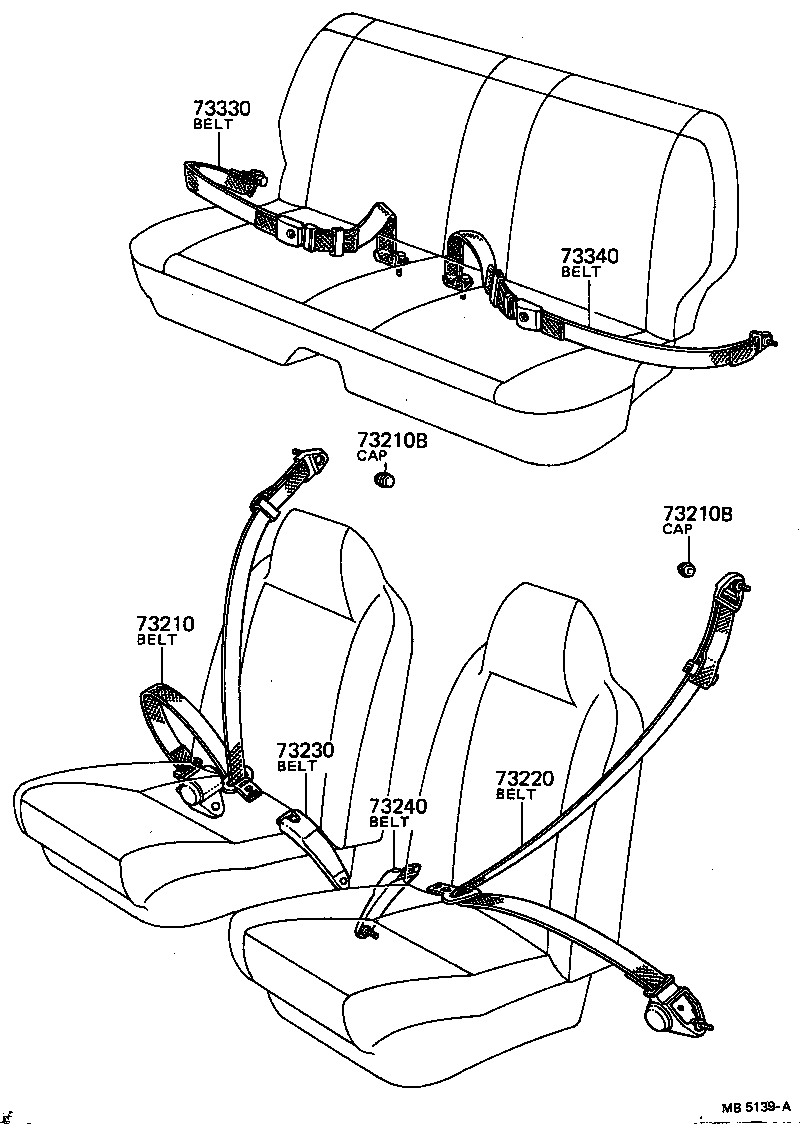  CARINA |  SEAT BELT CHILD RESTRAINT SEAT