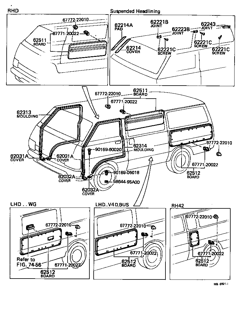  HIACE |  INSIDE TRIM BOARD