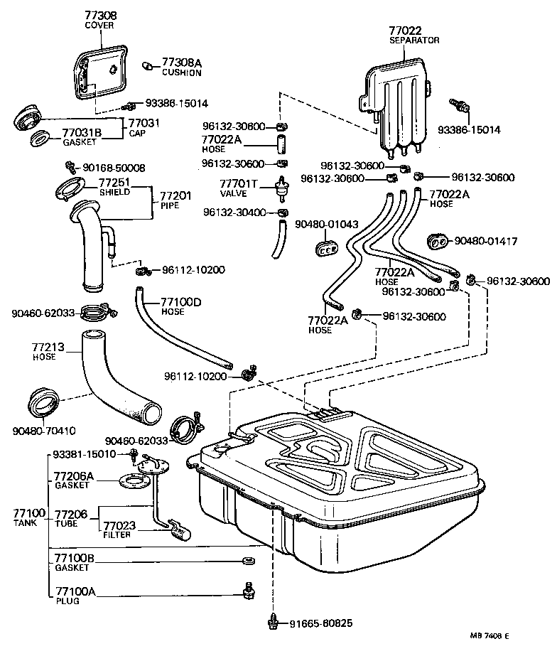  CARINA |  FUEL TANK TUBE