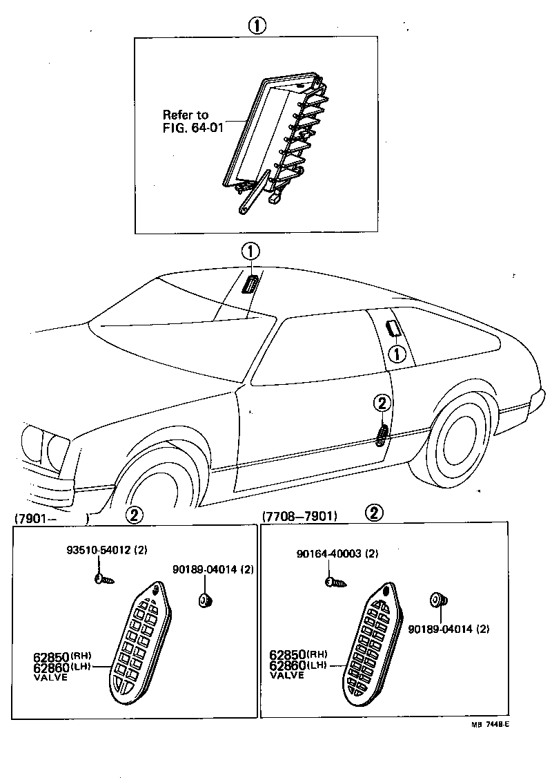  CELICA |  ROOF SIDE VENTILATOR