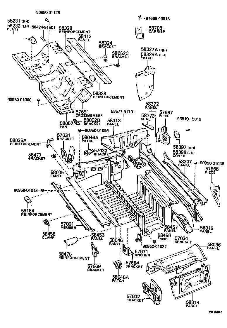  CROWN |  FLOOR PAN LOWER BACK PANEL
