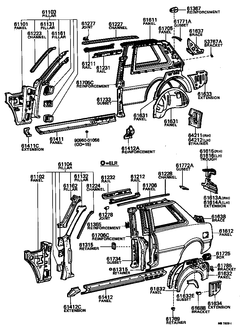  TERCEL |  SIDE MEMBER