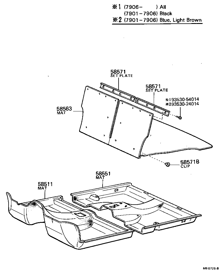  TERCEL |  FLOOR MAT