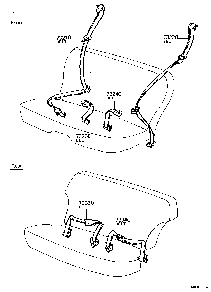  LAND CRUISER 40 45 55 |  SEAT BELT