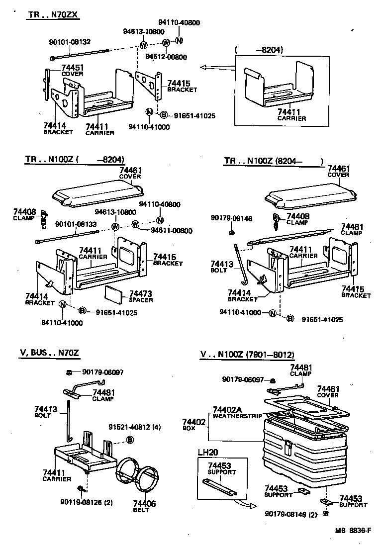  HIACE |  BATTERY CARRIER
