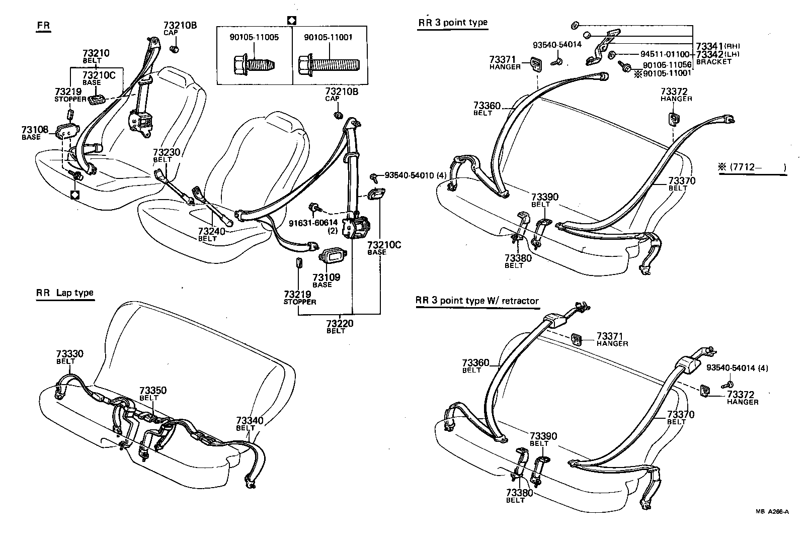  CELICA |  SEAT BELT CHILD RESTRAINT SEAT