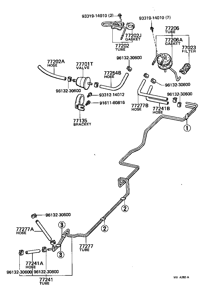  CELICA |  FUEL TANK TUBE