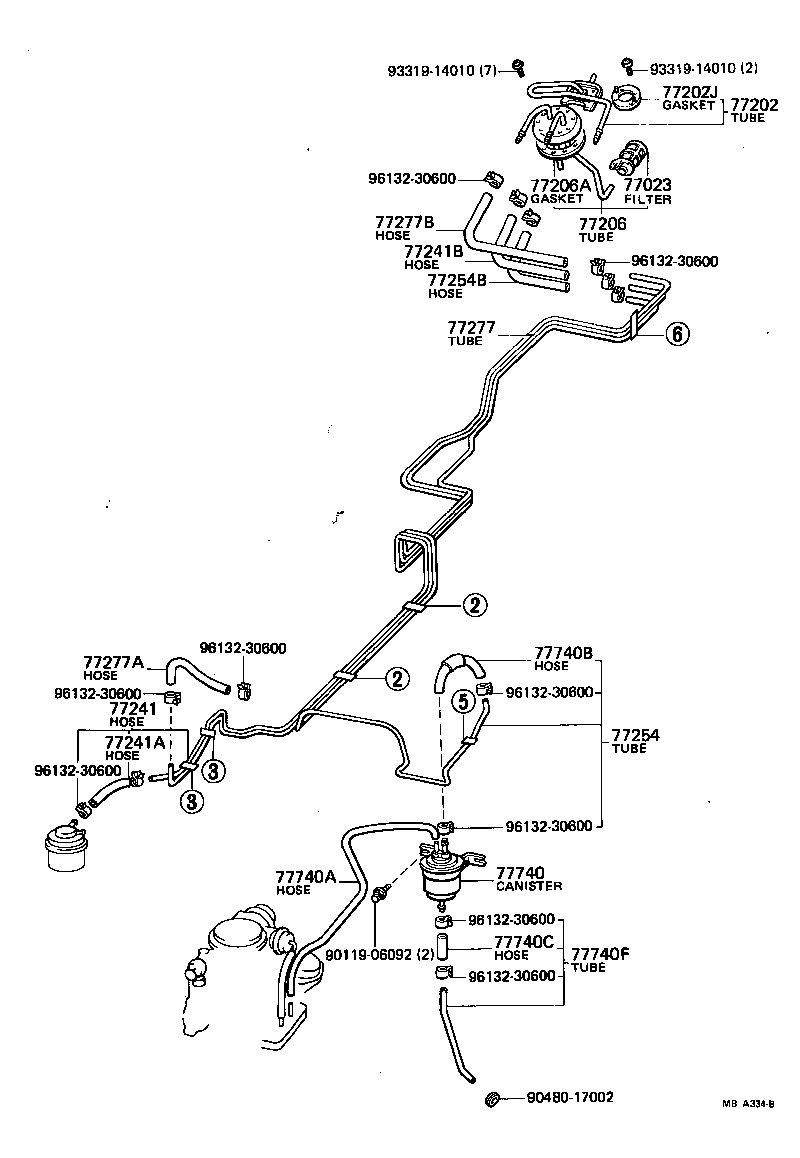  CELICA |  FUEL TANK TUBE