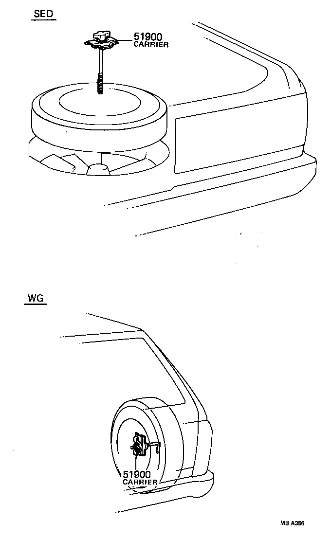  CROWN |  SPARE WHEEL CARRIER