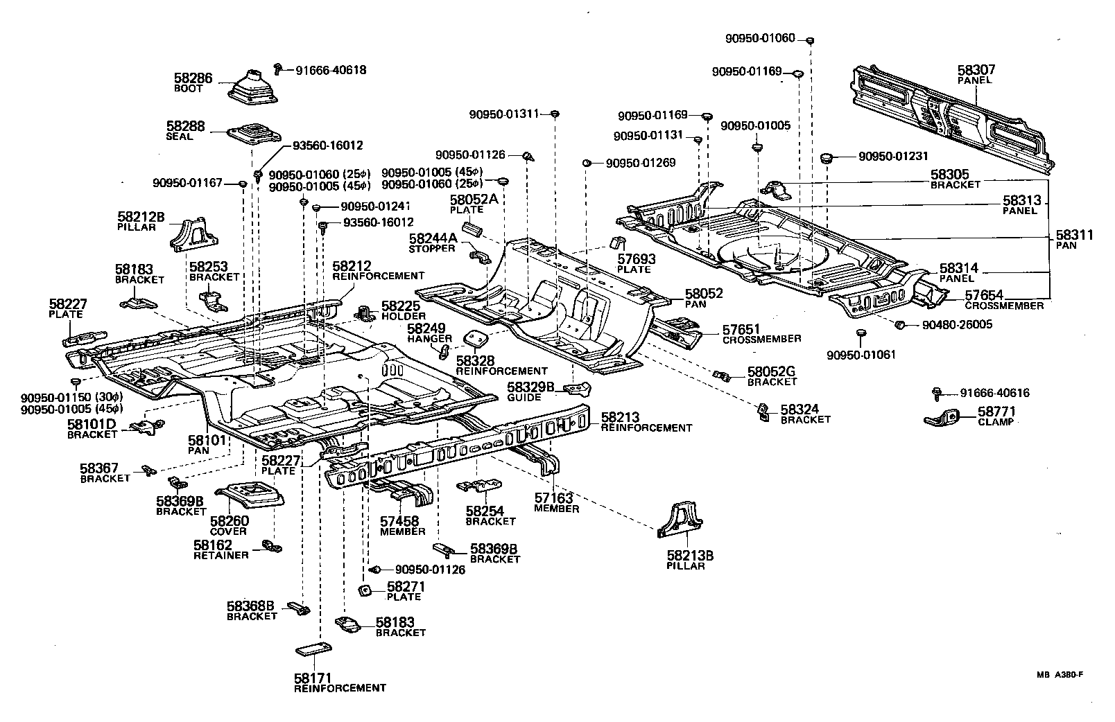  CROWN |  FLOOR PAN LOWER BACK PANEL