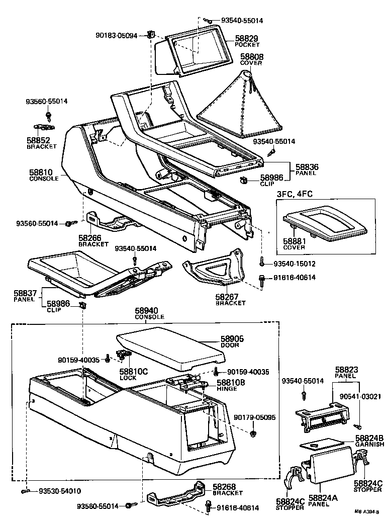  CROWN |  CONSOLE BOX BRACKET