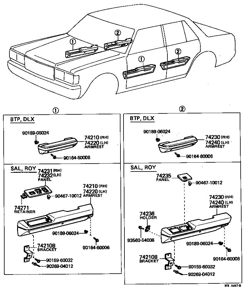  CROWN |  ARMREST VISOR