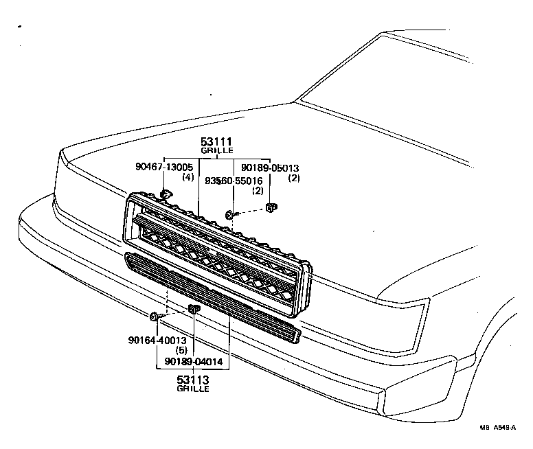  CARINA |  RADIATOR GRILLE