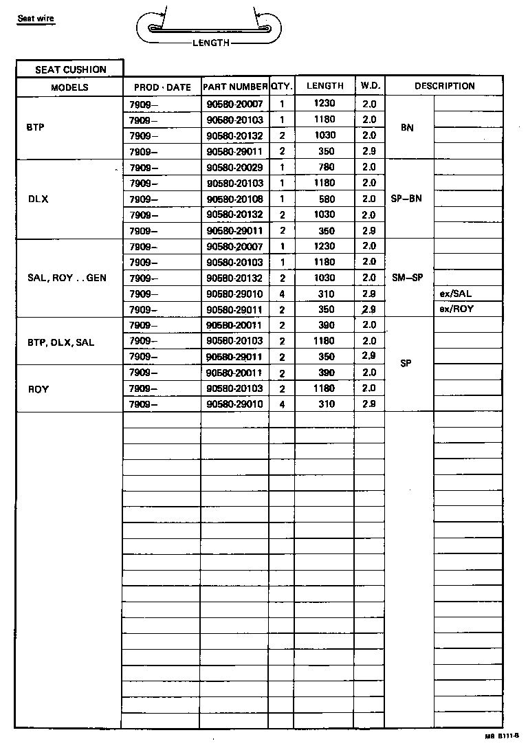  CROWN |  FRONT SEAT SEAT TRACK