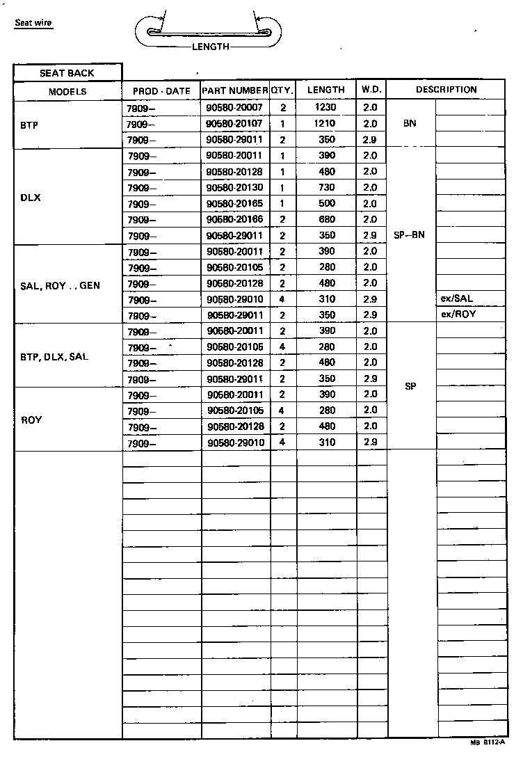  CROWN |  FRONT SEAT SEAT TRACK
