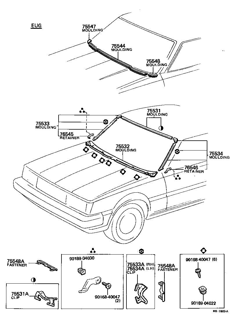  CARINA |  FRONT MOULDING