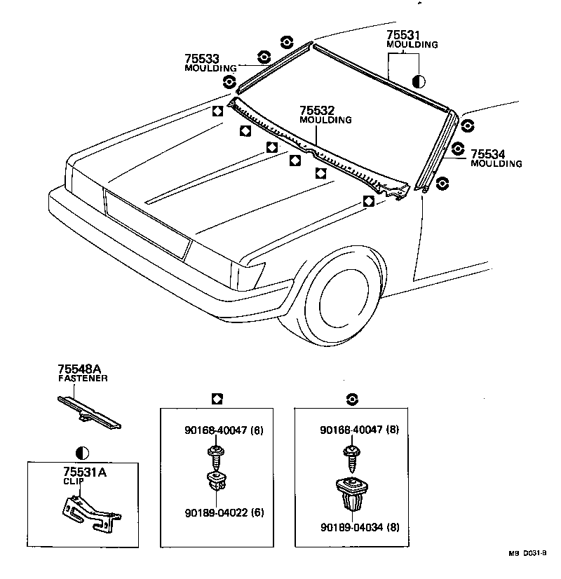  CARINA |  FRONT MOULDING