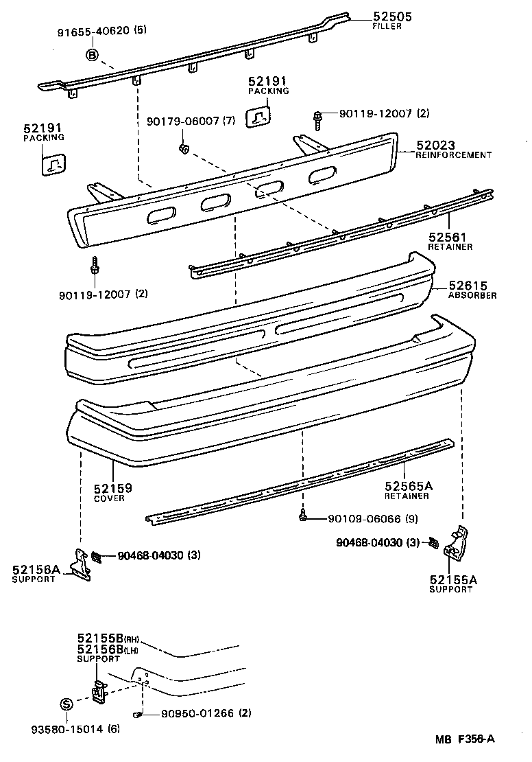  VAN |  REAR BUMPER BUMPER STAY