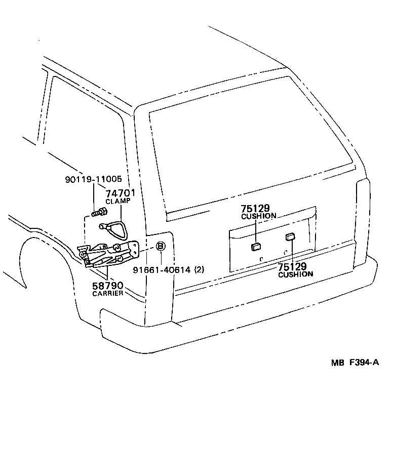  VAN |  TOOL BOX LICENSE PLATE BRACKET