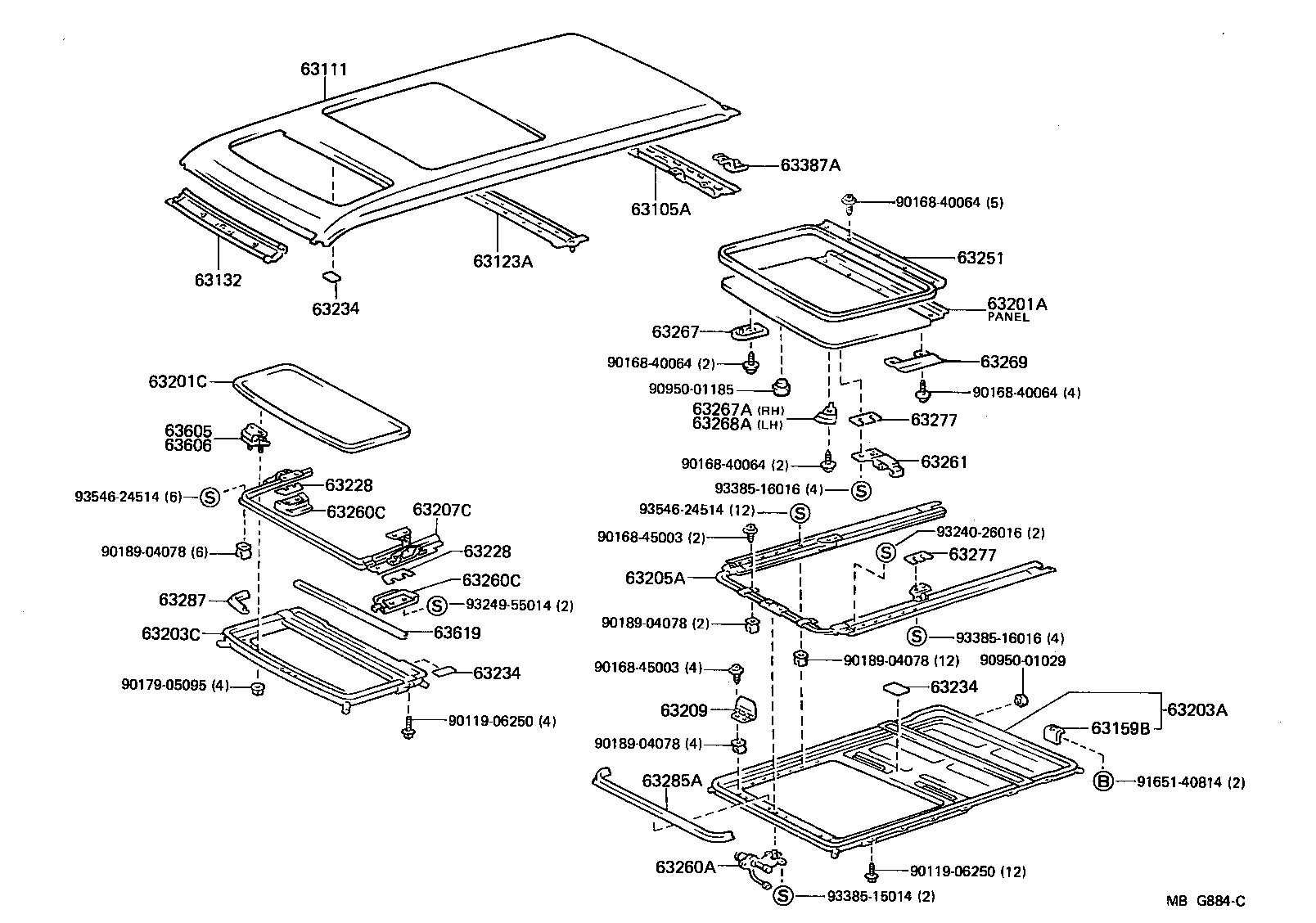  VAN |  ROOF PANEL BACK PANEL