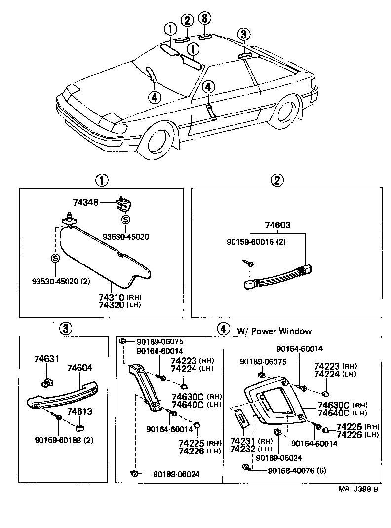  CELICA |  ARMREST VISOR