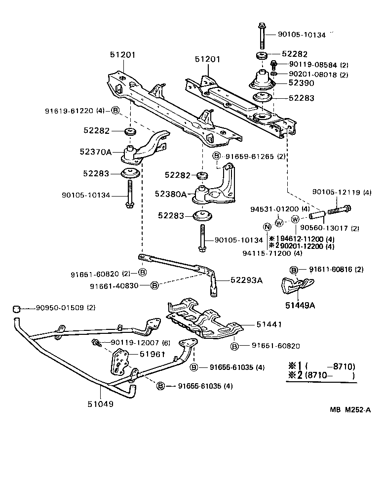  VAN |  SUSPENSION CROSSMEMBER UNDER COVER