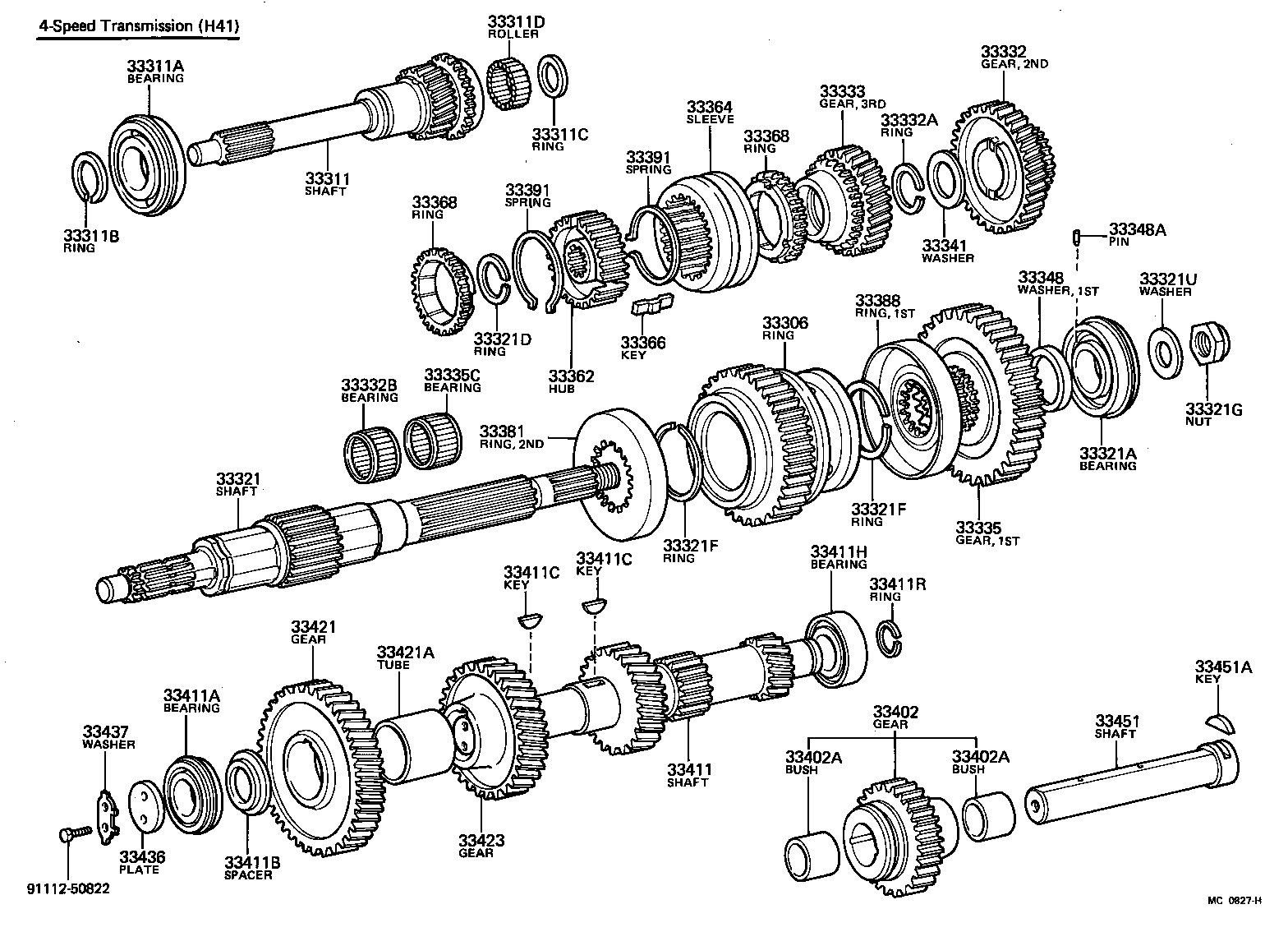  LAND CRUISER 40 45 55 |  TRANSMISSION GEAR MTM