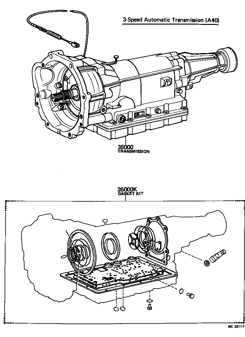  CARINA |  TRANSAXLE OR TRANSMISSION ASSY GASKET KIT ATM