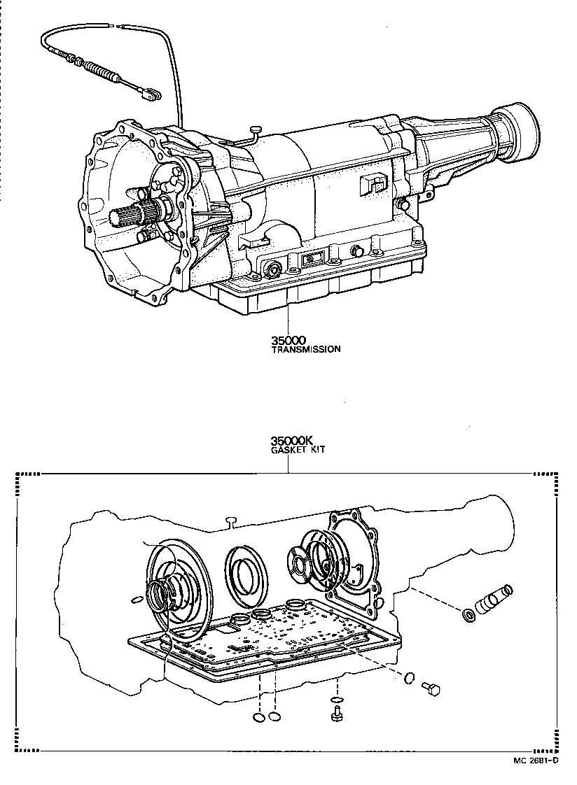  CORONA |  TRANSAXLE OR TRANSMISSION ASSY GASKET KIT ATM