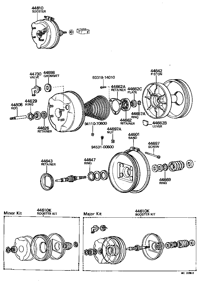  LAND CRUISER 40 45 55 |  BRAKE BOOSTER VACUUM TUBE