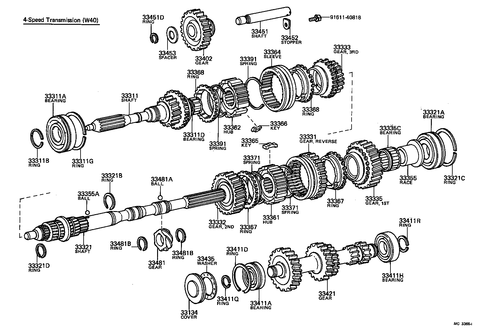 CELICA |  TRANSMISSION GEAR MTM