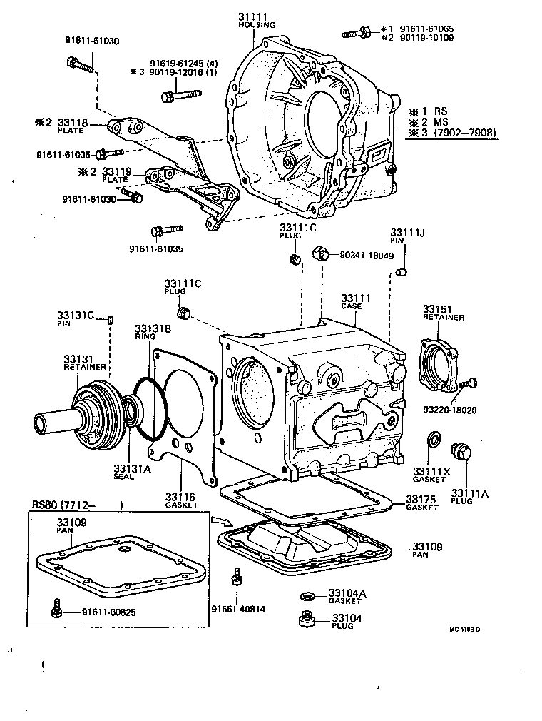  CROWN |  CLUTCH HOUSING TRANSMISSION CASE MTM