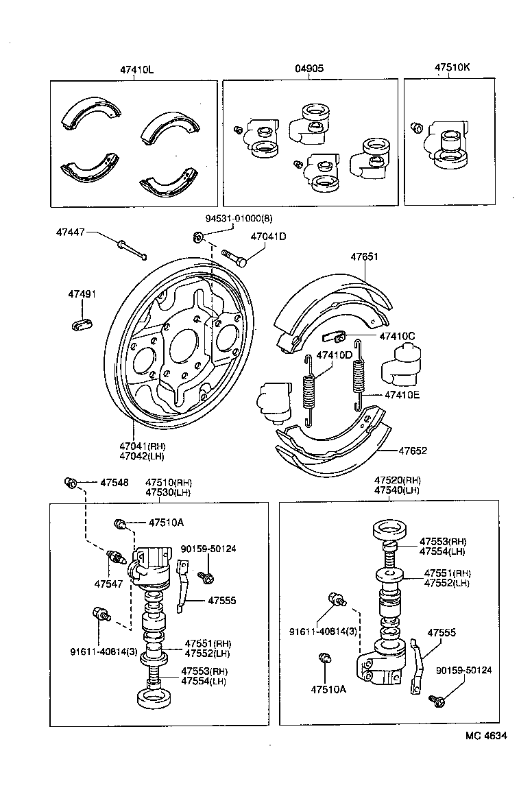  CARINA |  FRONT DRUM BRAKE WHEEL CYLINDER BACKING PLATE
