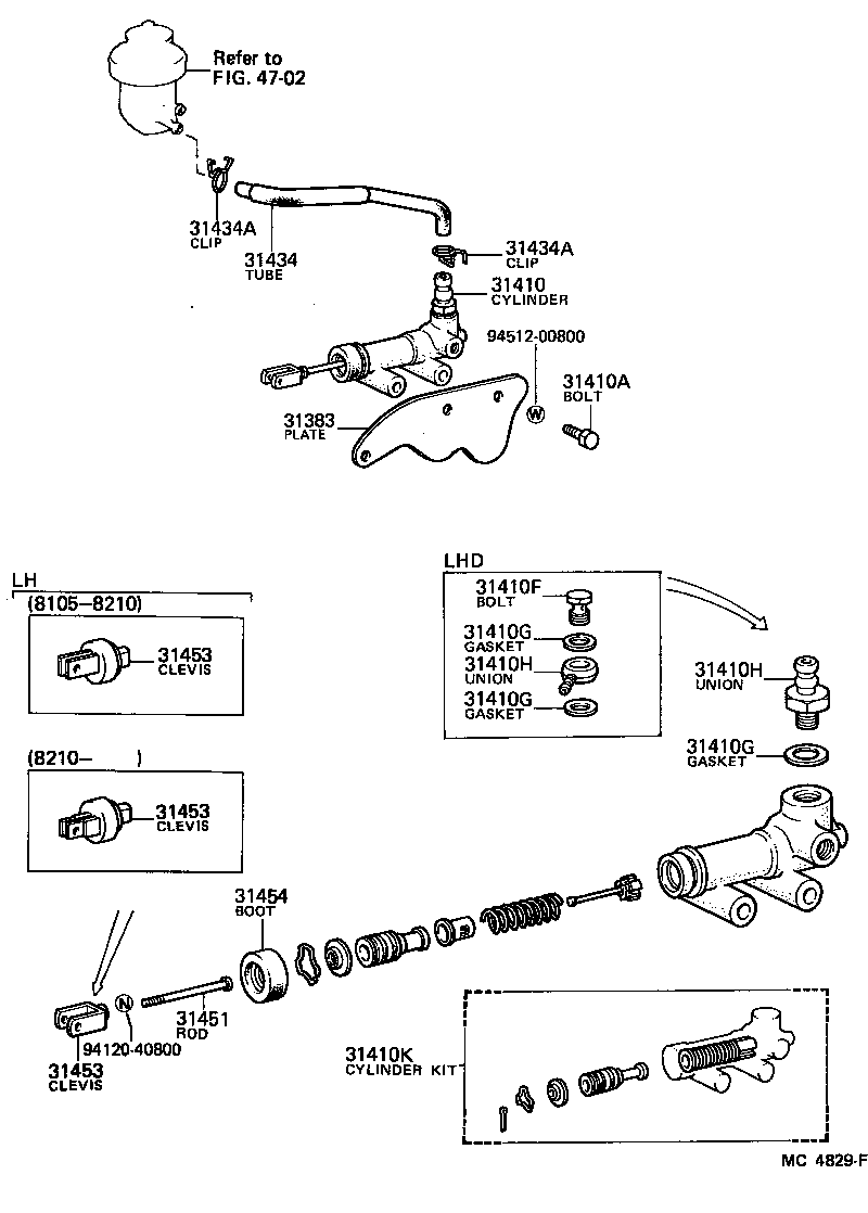  HIACE |  CLUTCH MASTER CYLINDER