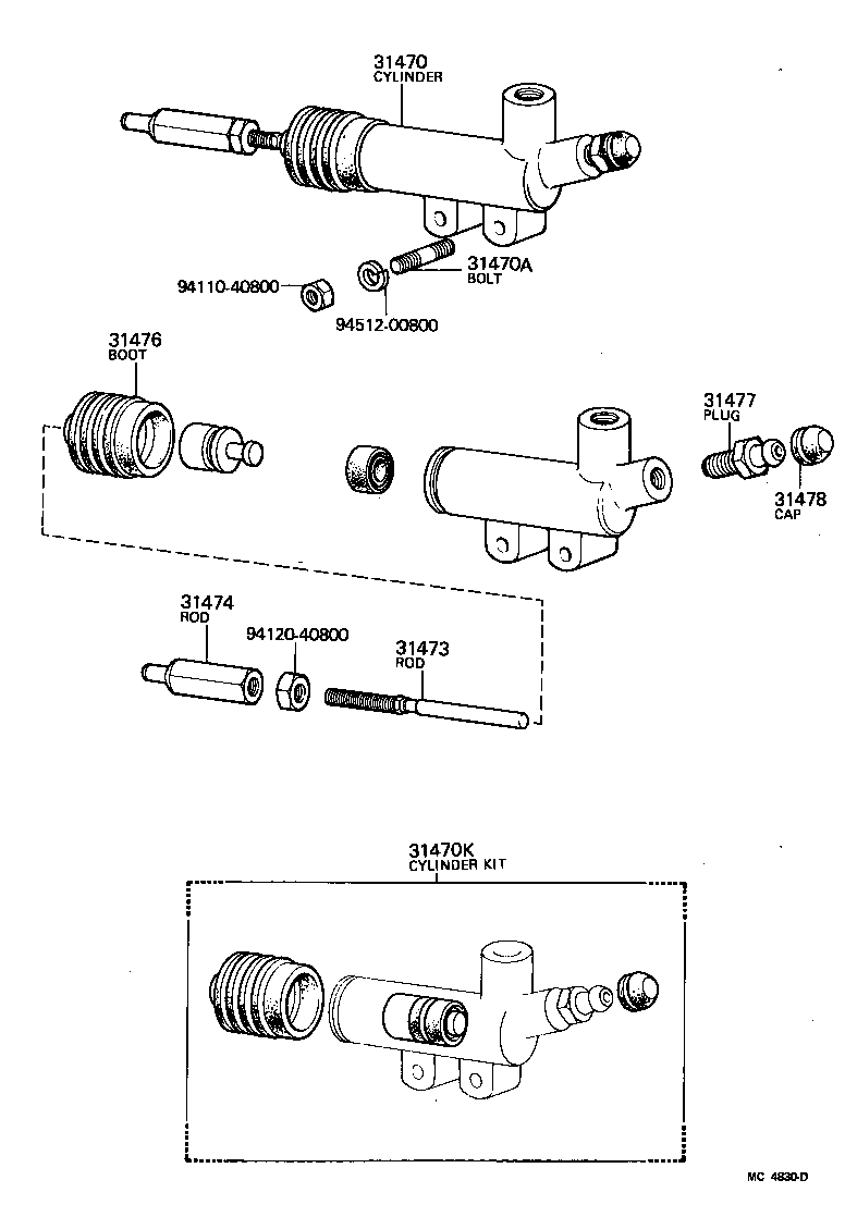  HIACE |  CLUTCH RELEASE CYLINDER