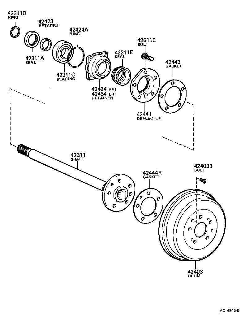  HIACE |  REAR AXLE SHAFT HUB