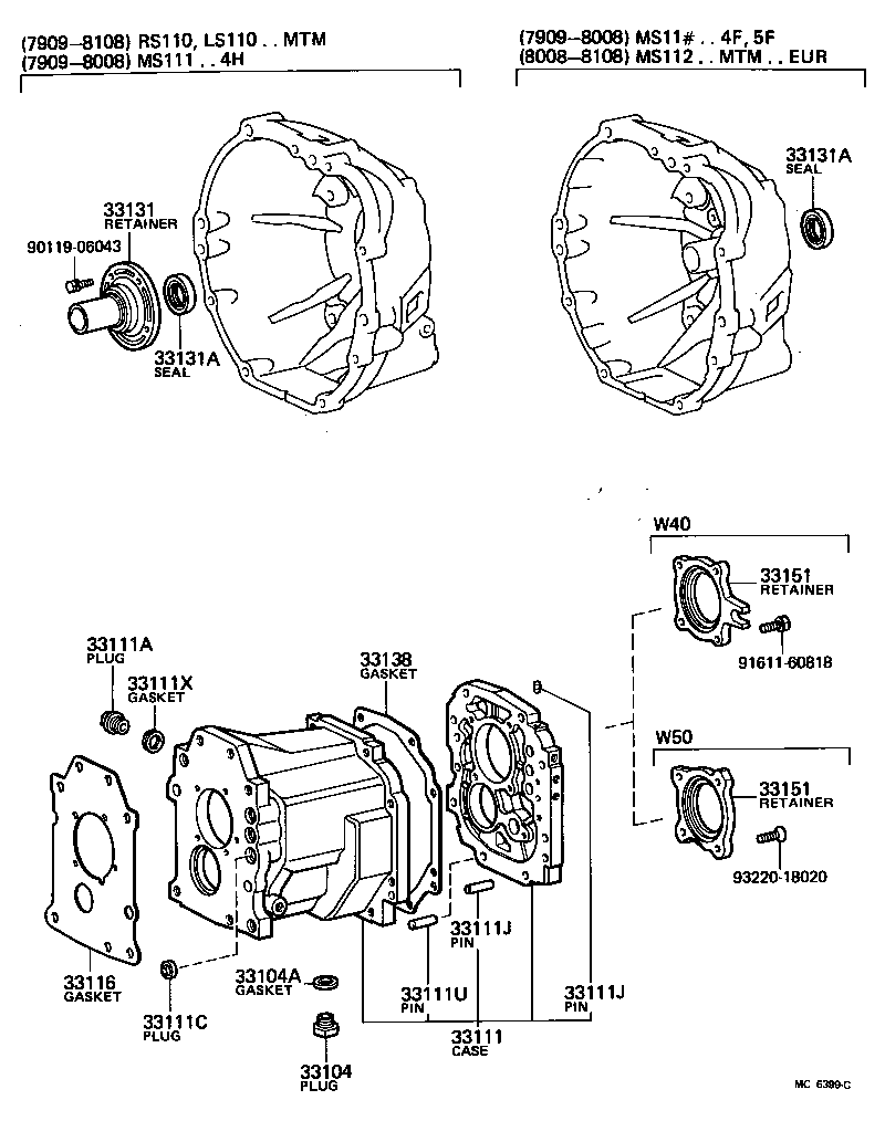  CROWN |  CLUTCH HOUSING TRANSMISSION CASE MTM