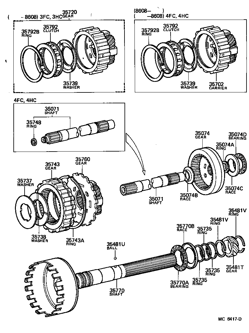  CARINA |  PLANETARY GEAR REVERSE PISTON COUNTER GEAR ATM