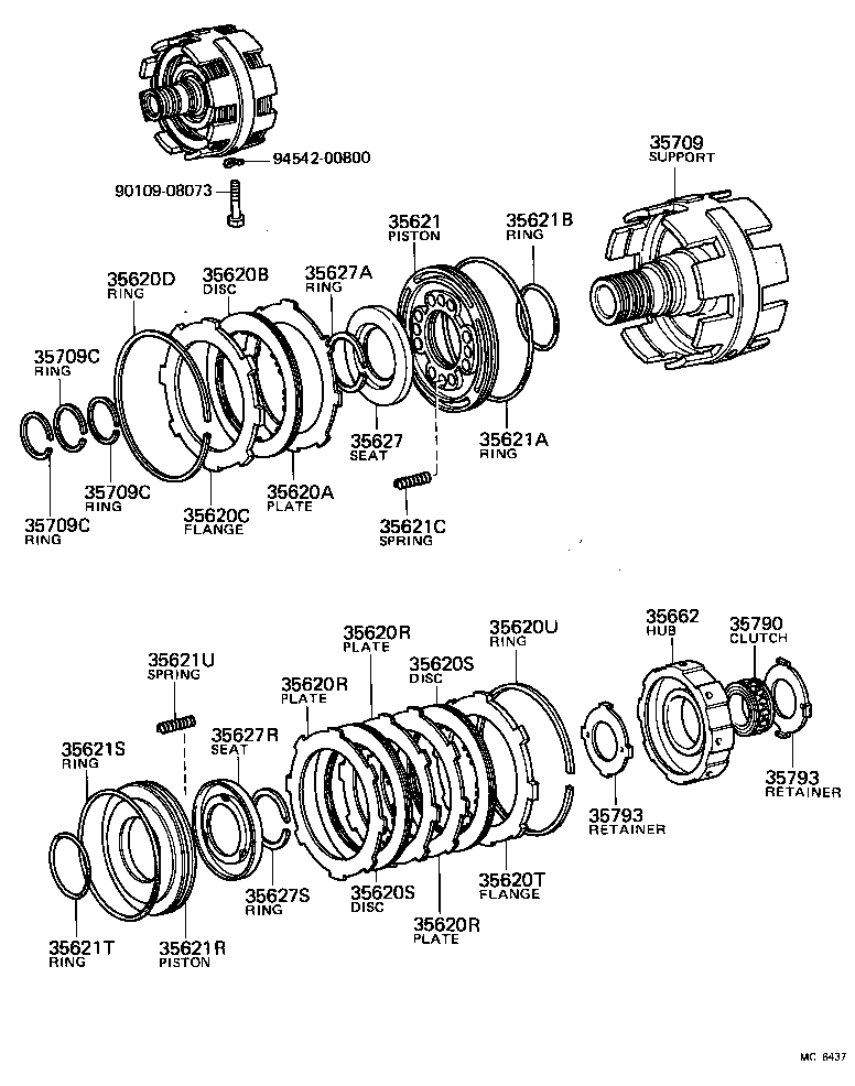  TERCEL |  CENTER SUPPORT PLANETARY SUN GEAR ATM