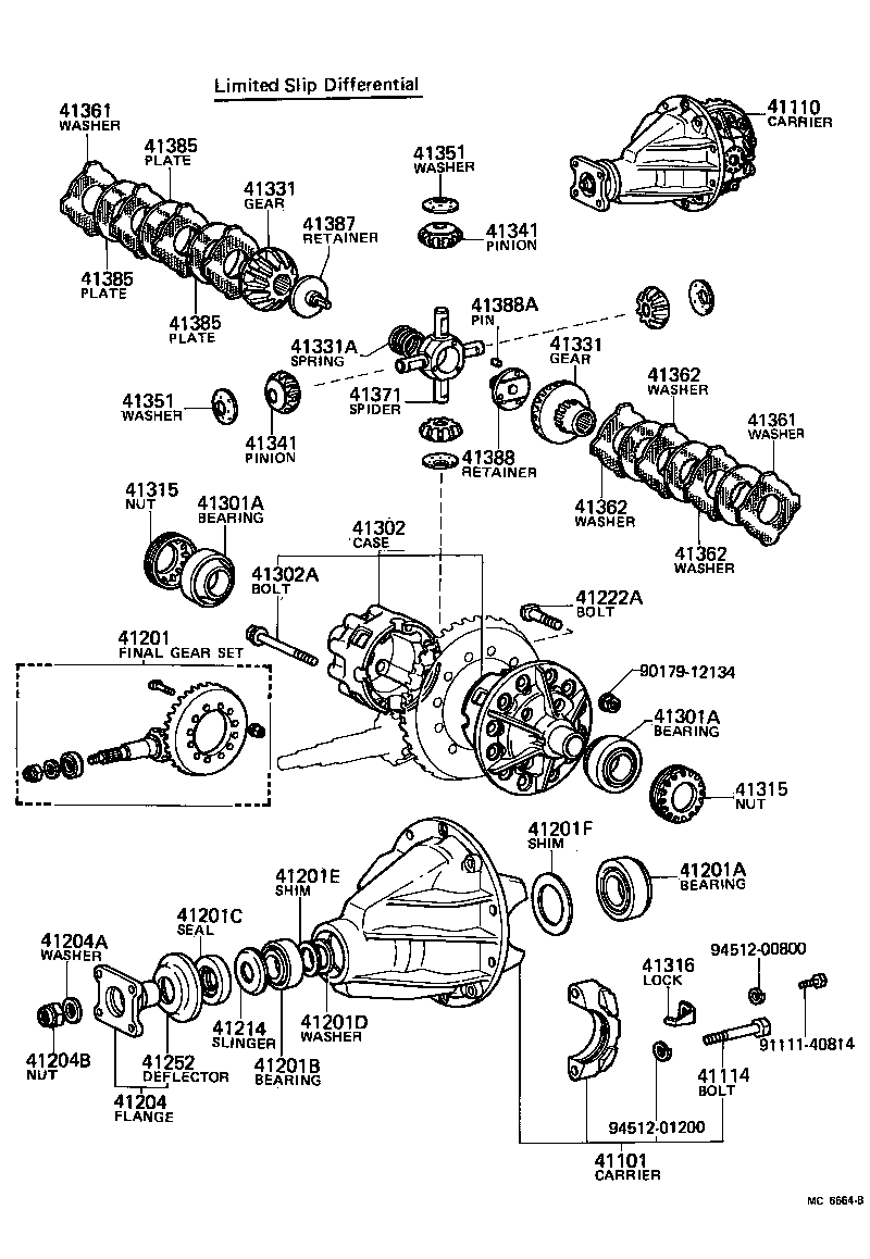  LAND CRUISER 40 45 55 |  REAR AXLE HOUSING DIFFERENTIAL