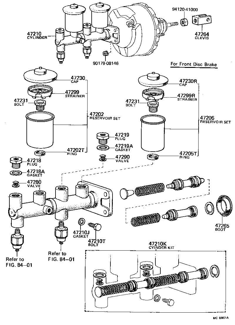  LAND CRUISER 40 45 55 |  BRAKE MASTER CYLINDER