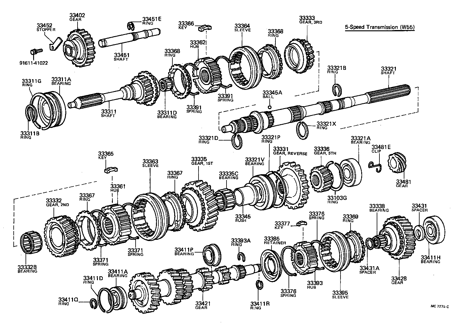  CARINA |  TRANSMISSION GEAR MTM