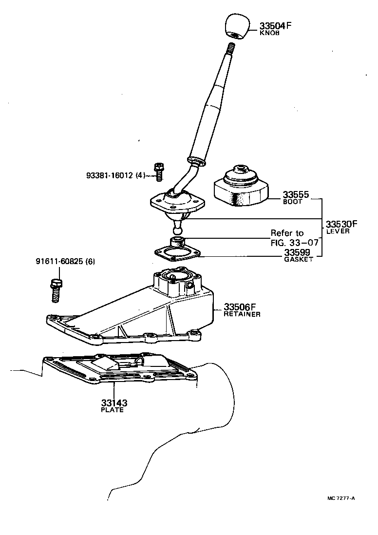  CARINA |  SHIFT LEVER RETAINER